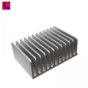 niestandardowy radiator / radiator z anodowanego aluminium w kolorze srebrnym i żółtym